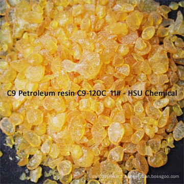 C9 Résines de pétrole Couleur 8-12 #, point de ramollissement: 90-120degc